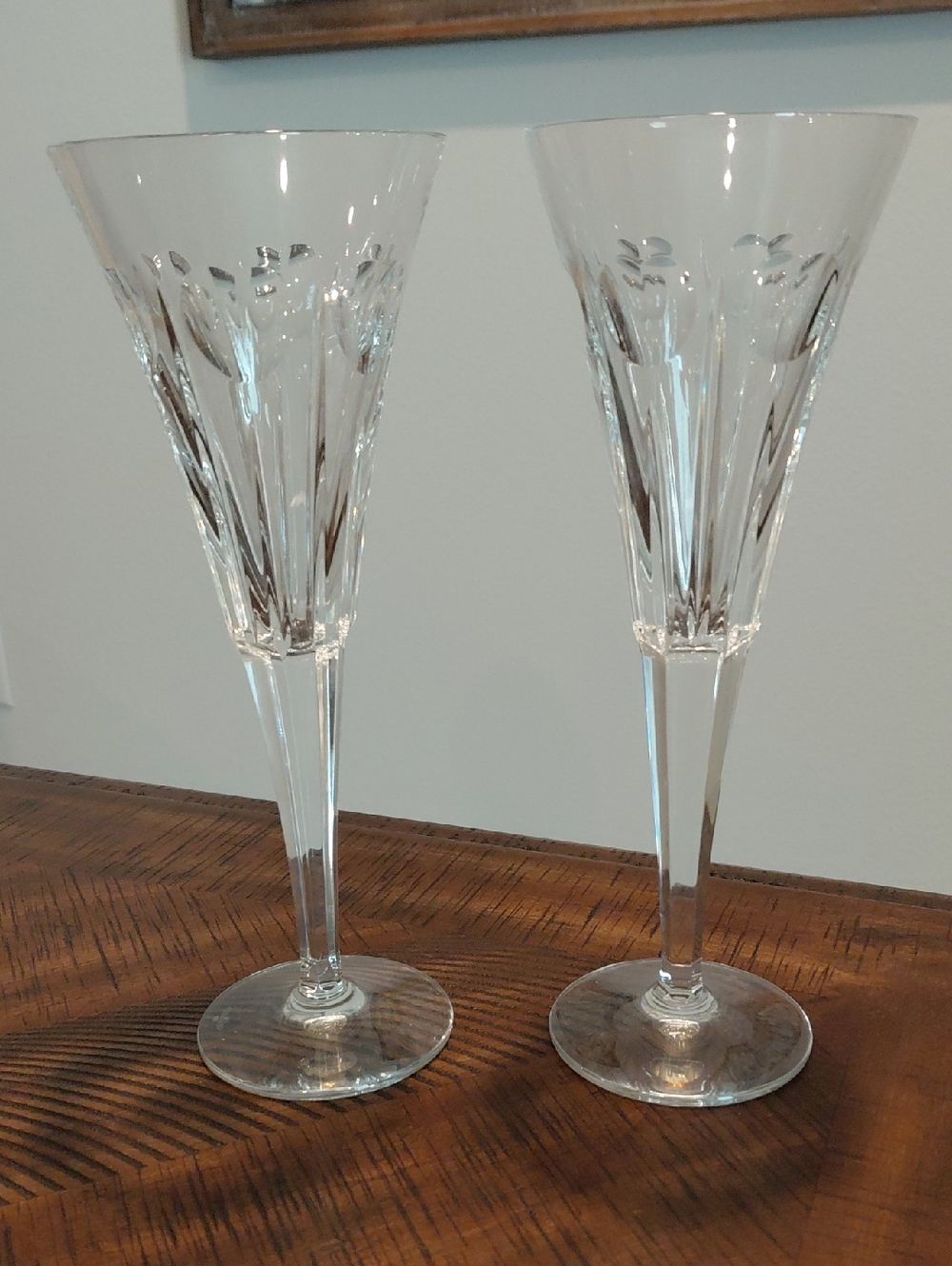 Vintage Waterford Crystal MILLENNIUM SERIES LOVE Fluted Champagne